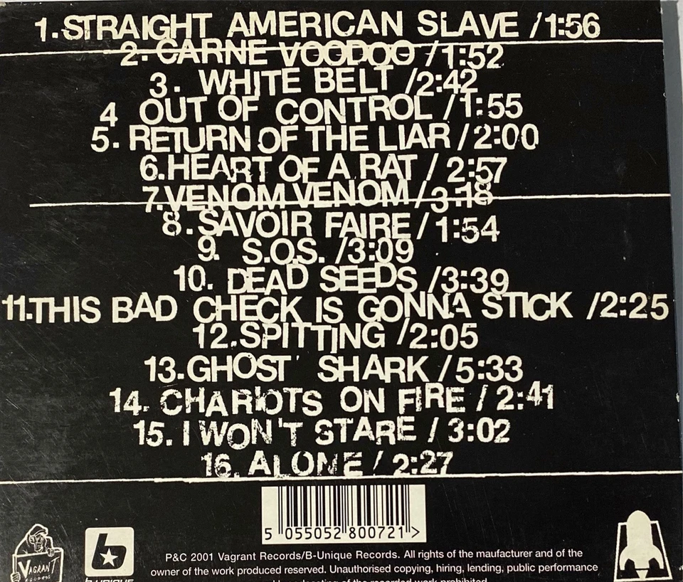 ROCKET FROM THE CRYPT - Group Sounds CD Digipak 2001 B-Unique Exc Cond! - Image 2 of 2