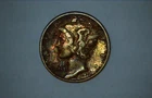 1937-P Mercury Dime Very Fine 90% Silver