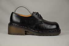 Dr. Martens Tredair Platform Leather Vintage Shoes Black England US 7/EU 38/UK5