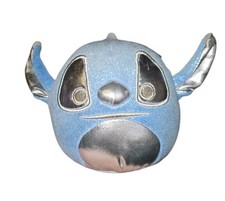 Disney Squishmallow Stitch Plush Toy Sparkle Blue Silver Kellytoy 100th Anniv