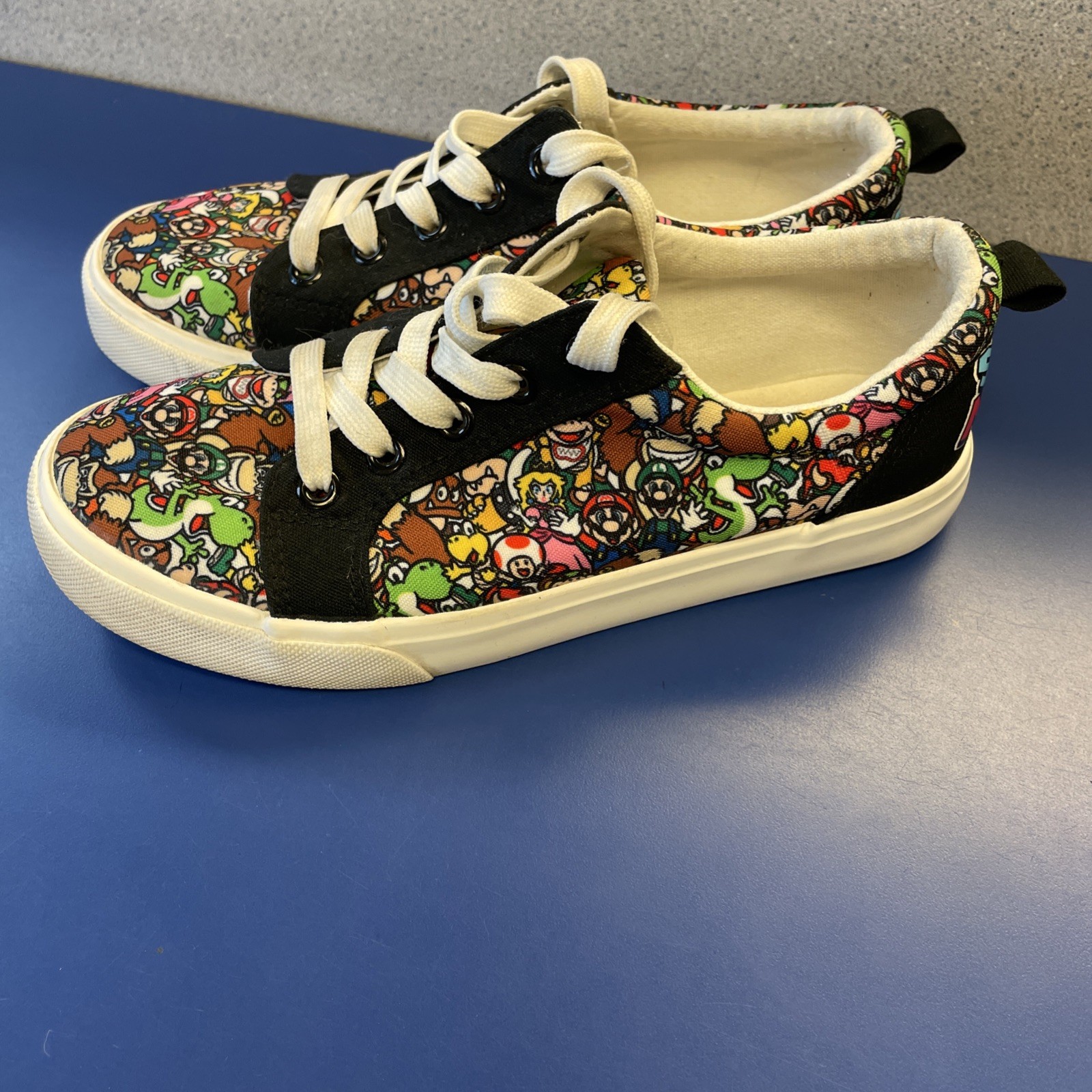 SAOLA Scarpe Super Mario Big Ragazzi Taglia 4 Sneakers Luigi Yoshi