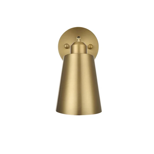 Living District Halycon 1 Light 5" Wall Sconce, Satin Gold/Satin Gold - LD2354SG - Picture 1 of 1