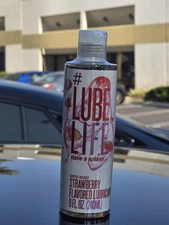 #LubeLife Strawberry Flavored Oral Use 8 Fl Oz (Pack of 1), 