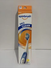 Spinbrush PRO CLEAN Battery Powered Toothbrush for Adults Soft Bristles Blue