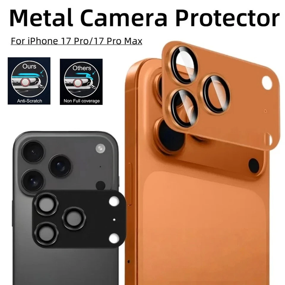 Rugged Metal Camera Protect Full Cover Back Film For IPhone 17 Pro/Max 17Pro - Image 4 of 4