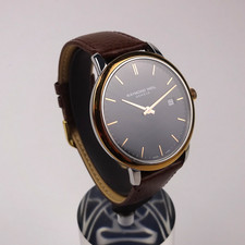 Raymond Weil Toccata 5485 Stainless Steel Rose Gold Plated Watch Brown Strap