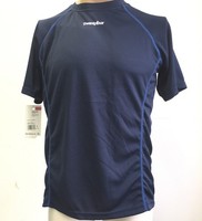 Twentyfour Herren T-Shirt Laufshirt Atmungsaktives Sport, Dunkel Blau, S