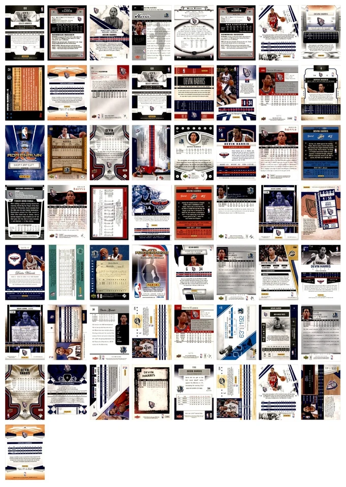 Lote 57 cartões de basquete Devin Harris 2006-07 Fleer Ultra Brooklyn Nets base NBA - Imagem 2 de 4