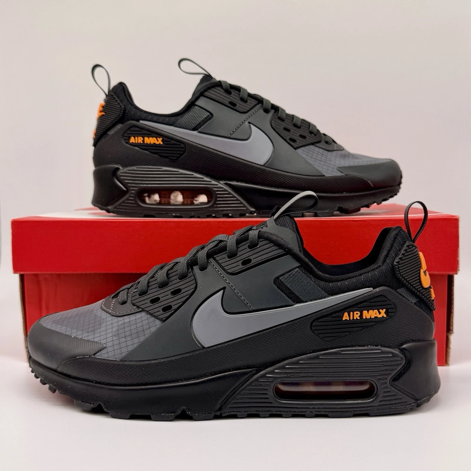 Nike Air Max 90 Drift Black Bright Ceramic Sneakers IO1908-001 Mens Size NEW