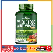 Whole Food Multivitamin for Men - Natural Multi Vitamins, Minerals, Organic E...
