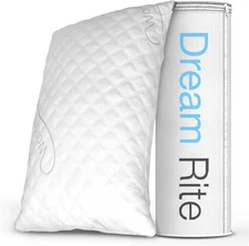 Dream Rite Shredded Memory Foam Pillow Series Luxury Adjustable Loft Home Pil...