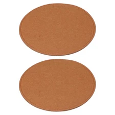 2 Pcs Felt Base Shaper 8x8 Inch, Bag Bottom Shaper Pad Oval Dark Brown