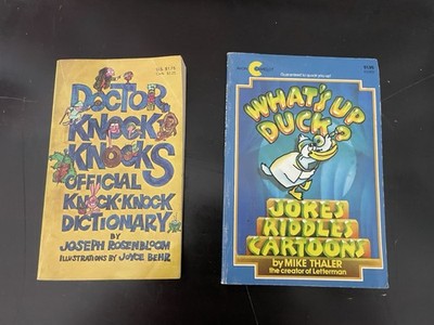 Two Joke Books for Kids What s Up Duck And Knock Knock Jokes Free Shipping 