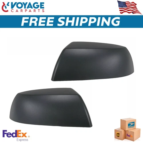 Mirror Caps Covers Black Textured Set Left & Right Side For 2007-2013 Toyota