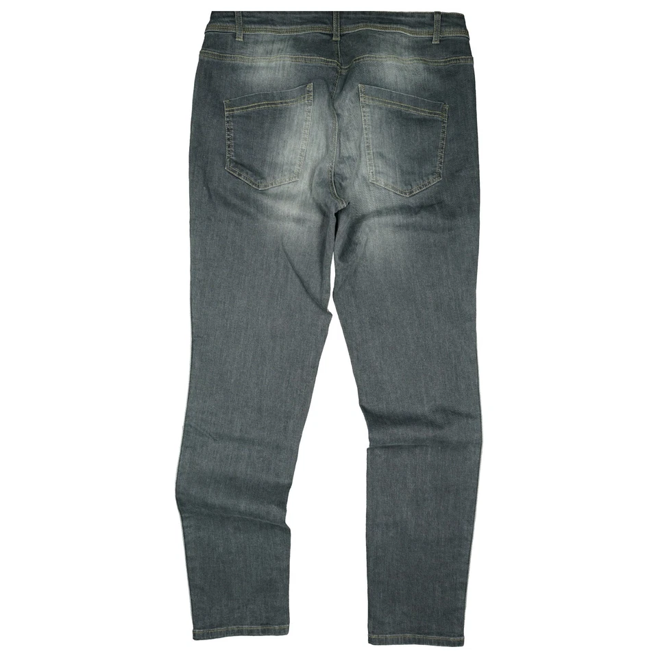Pantalones de mezclilla grises Taifun W36 L32 look usado elástico novio Ü + talla Foto 4 de 4
