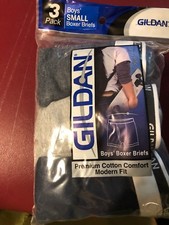Gildan Boys small Boxer / Briefs 3 Pair