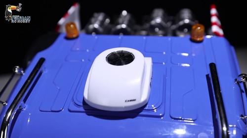 LESU 1/14 8X8 RC Tractor Truck Model 3-speed Transmission Metal Chassis Smoke - Video 1 of 1