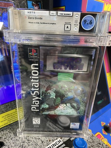 1995 PS1 Zero Divide Graded WATA 9.6 Sealed A First Print LONG BOX Playstation - Picture 7 of 7