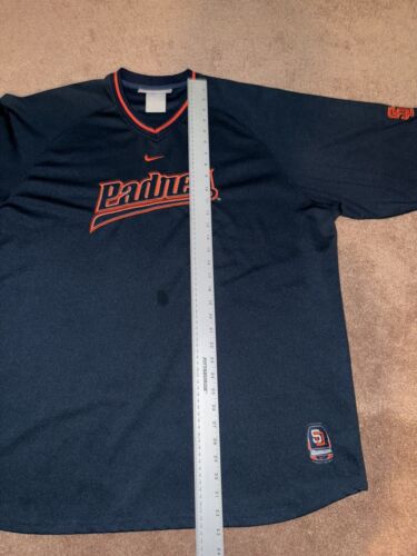 Nike San Diego Padres Mens Size XXL Shirt Blue & Orange Vintage Y2K - Picture 4 of 5