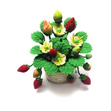 Dollhouse Miniature 1/12 Pocket Strawberry Plant Garden Furniture Accessories