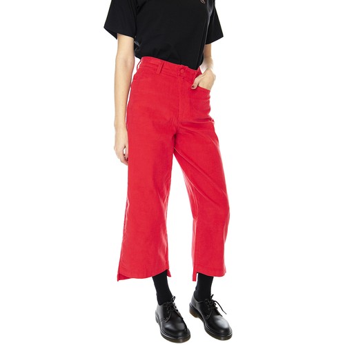 Lazy oaf wonky cord pants - red - pantaloni velluto donna rossi | eBay