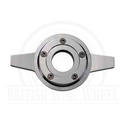 2 Bar Zenith Locking Style Chrome Knock Off Spinner Cap for Lowriders | Single