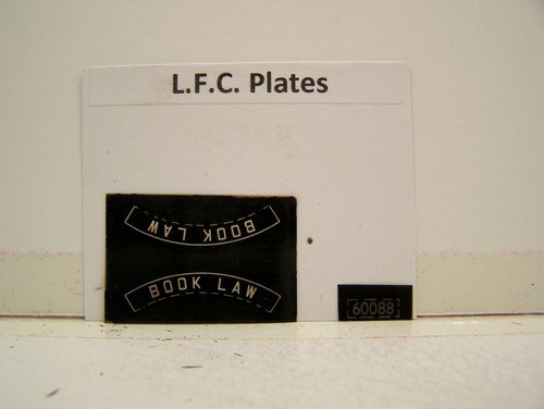 LFC LNER/BR Nr. 60088 Buch Gesetz Typenschilder | Zustand: New