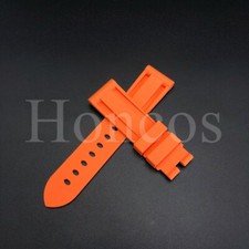22 24 26 MM Orange Soft Rubber Sport Diver Watch Band Strap Fits for Invicta US