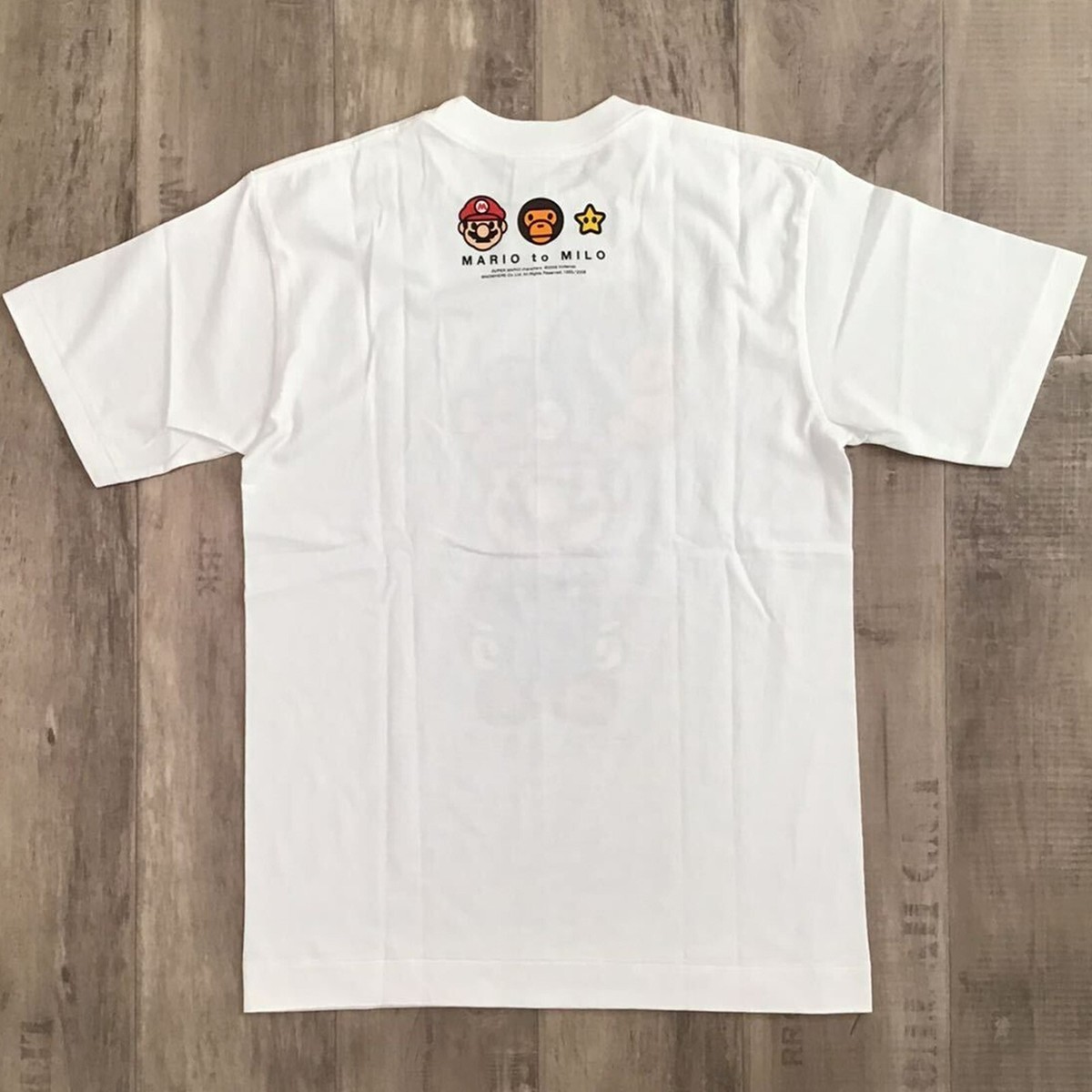 A Bathing Ape BABY MILO Nintendo SUPER MARIO Vintage T-shirt White 