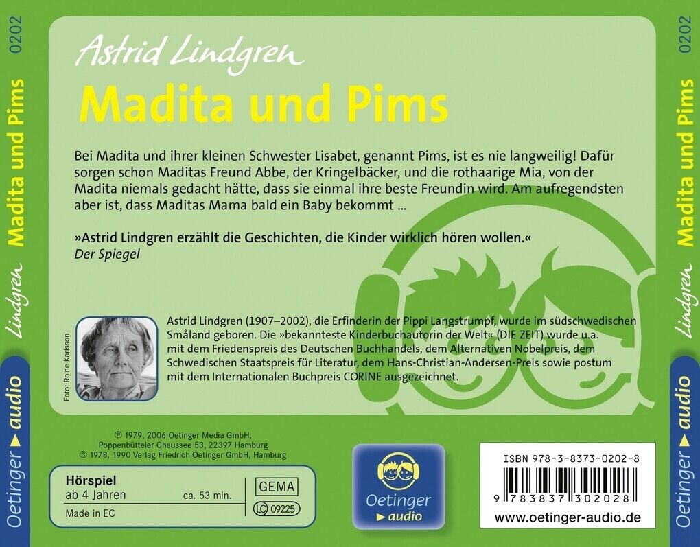 Thumbnail - Madita Und Pims. Cd | Astrid Lindgren | 2006 | Deutsch