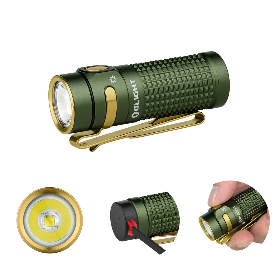 Olight Baton 4 Rechargeable EDC Flashlight - Standard Waterproof for Home