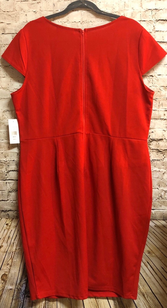 fashion to figure red dress Velvi - Sutton Slip Dress - Red - Final Sale