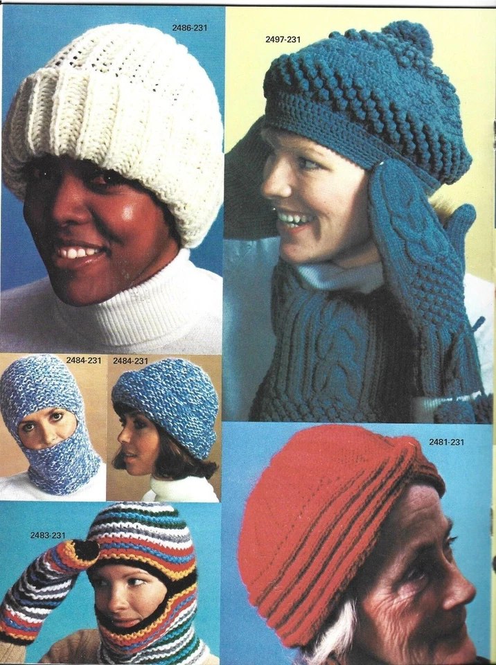 Hats Scarves & Mittens - Crochet/Knitting Instruction Booklet - Image 4 of 4