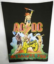 AC/DC Back Patch - 80's Vintage - For Those About to Rock We Salute You Cannon