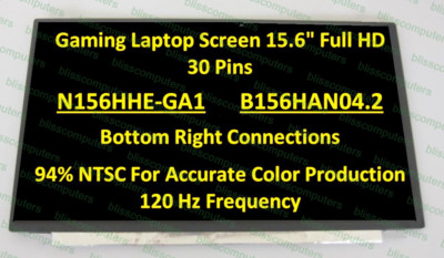 15.6'' FHD MSI GT62VR 6RE Dominator PRO LED LCD Screen Gaming Laptop 120Hz