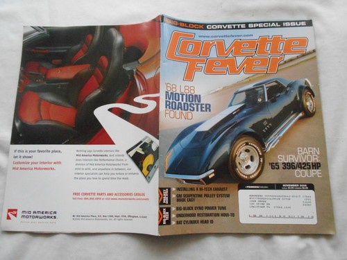 CORVETTE FEVER Magazine-NOVEMBER,2006