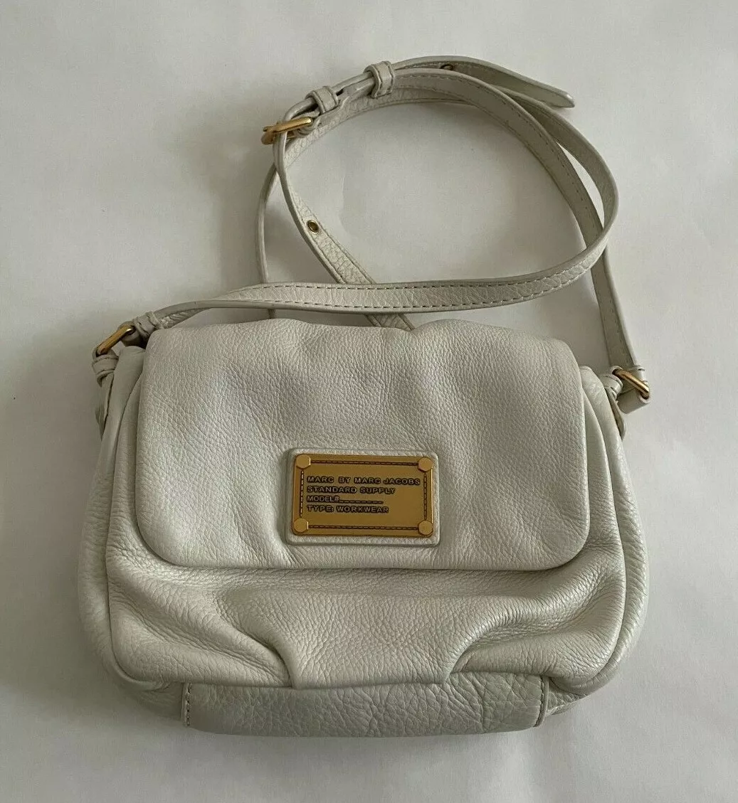 100% Authentic Marc by Marc Jacobs Classic Q Isabelle White Crossbody Bag