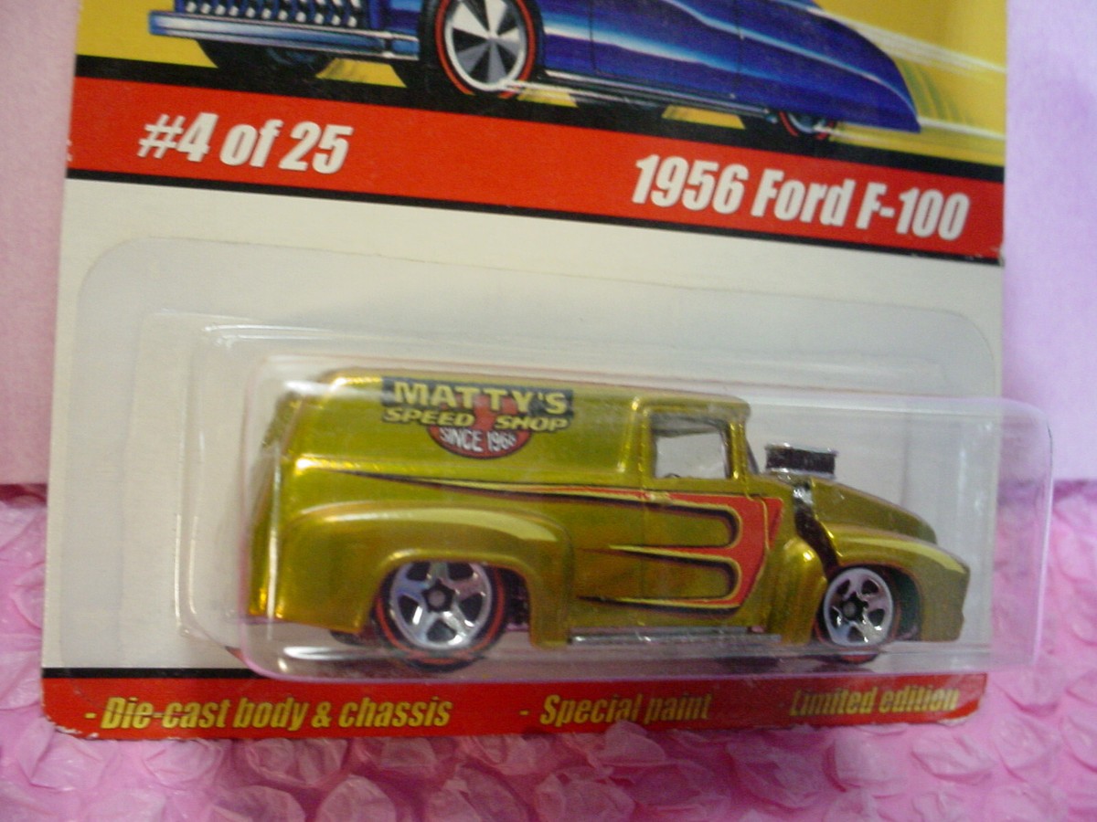 2005 Hot Wheels Classics 1956 FORD F-100 #4☆gold; redlines