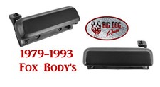 Juego de manijas de puerta exteriores Ford 5.0 Fox Body Mustang 1979 a 1993 - negro