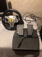 PS3/PC Ferrari Challenge Thrustmaster Steering Wheel & Pedals, Black