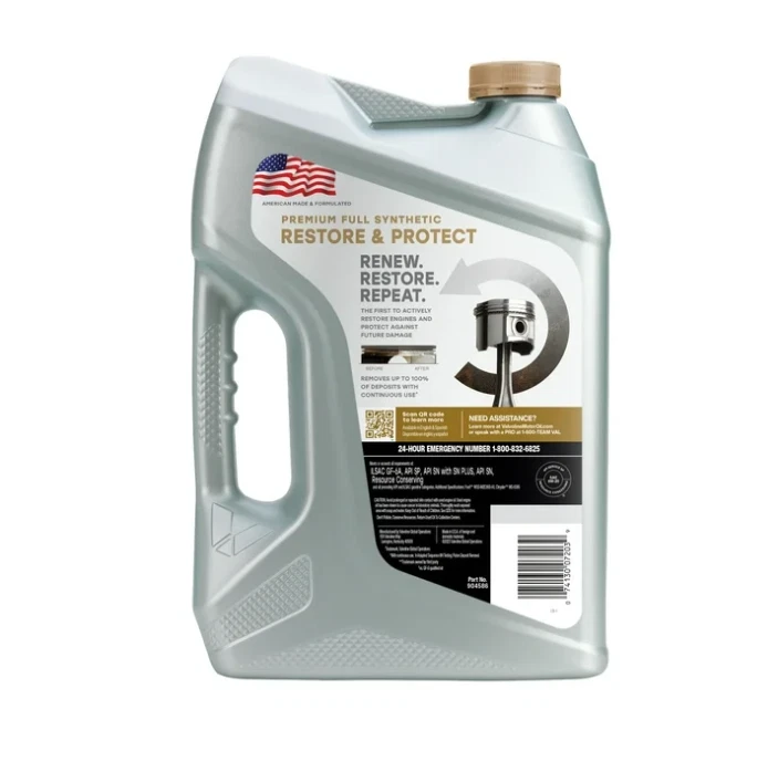 2 pack Valvoline Restore & Protect Full Synthetic 5W-20 Motor Oil 5 QT - Image 3 of 4