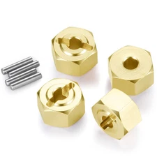 FLYXM For 1/18 Axial UTB18 Capra RC Car Brass Hex Wheel Hub Extended Adapter