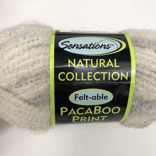 Mixed Lot of 3 New Sensations Natural PacaBoo Wool Yarn Camel & Cream Charcoal - 第 3/8 張圖片