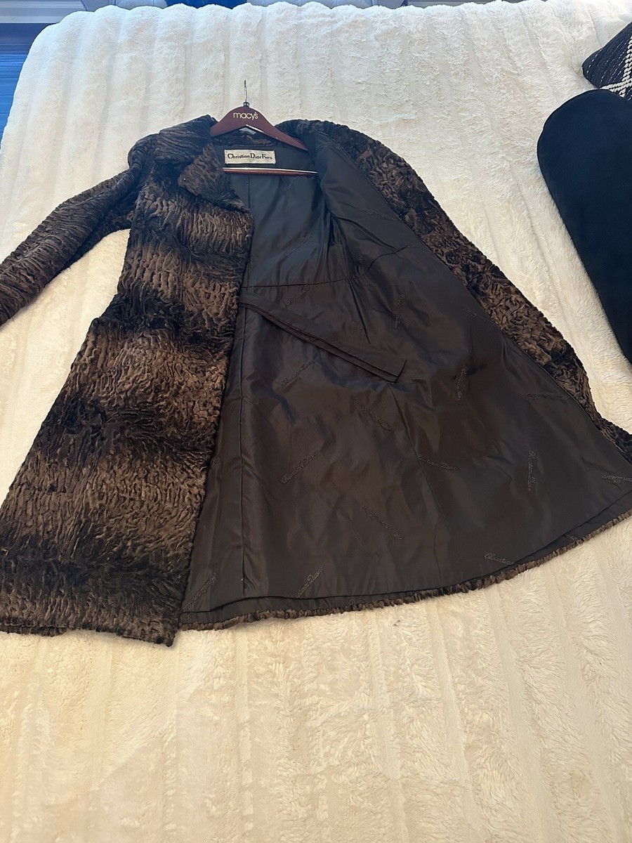 Vintage Christian Dior Fur Coat Designer Female. The price for