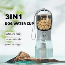 Dog Water Cup Drinking Food Garbage Bag Three-in-one Portable Small Multi-functi