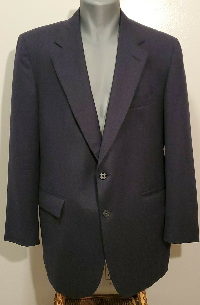 Nordstrom Man In Wool Pure Wool Deep Navy Blue Blazer or