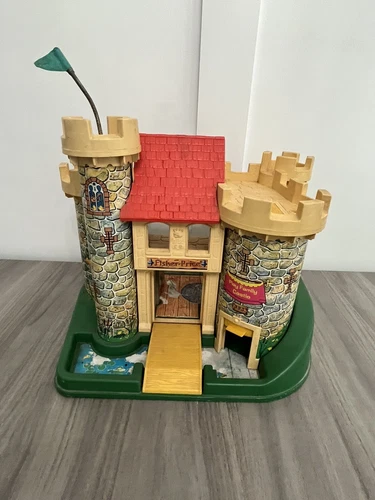 Vintage Fisher Price Little People Play Family CASTLE #993 Toy Play Set 1974