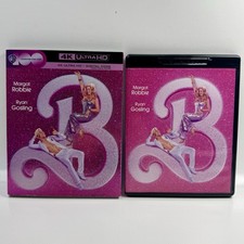 BARBIE 4K Ultra HD Blu-ray 2023 Margot Robbie Ryan Gosling Slipcover Included