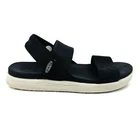 Womens 9 Keen Elle Black Backstrap Casual Platform Open Toe Sandals Ankle Strap
