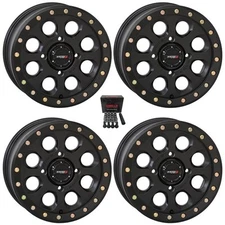 System 3 SB-7 Beadlock 15" Wheels Black (6+1) Can-Am Maverick X3 (4)